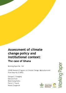 Assessment of climate change policy and institutional context: the case of Ghana